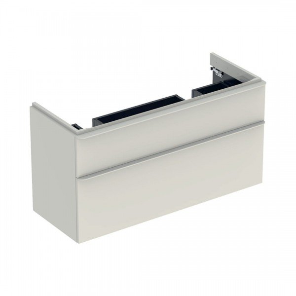 Geberit Smyle Square szafka podumywalkowa 118,4 cm wisząca szary piaskowy połysk 500.356.JL.1