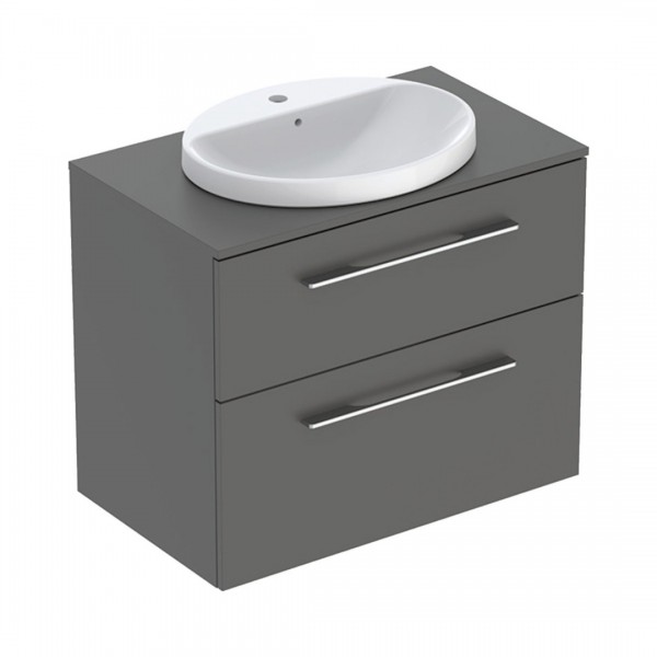 Geberit Selnova Square zestaw łazienkowy 79,1 cm umywalka z szafką lava mat 502.873.00.1