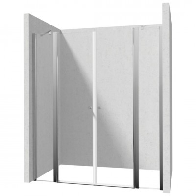 Deante Kerria Plus drzwi prysznicowe uchylne 160 cm chrom 50408