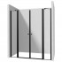 Deante Kerria Plus drzwi prysznicowe uchylne 190 cm czarny mat 50498