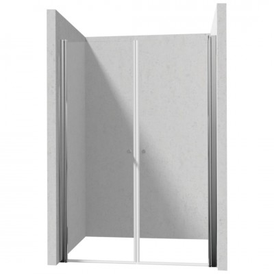 Deante Kerria Plus drzwi prysznicowe uchylne 140 cm chrom 50499