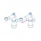 Deante Deante syfon teleskopowy oszczędzający przestrzeń NHC 633K