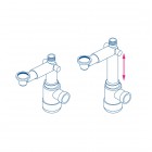 Deante Deante syfon teleskopowy oszczędzający przestrzeń NHC 633K