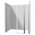 Deante Kerria Plus drzwi prysznicowe uchylne 80 cm ze ścianką 30 cm chrom 50580