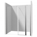 Deante Kerria Plus drzwi prysznicowe uchylne 80 cm ze ścianką 30 cm chrom 50580