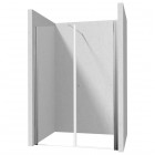 Deante Kerria Plus drzwi prysznicowe uchylne 70 cm ze ścianką 30 cm chrom 50634