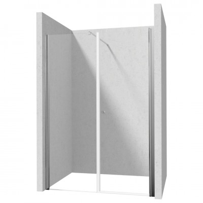 Deante Kerria Plus drzwi prysznicowe uchylne 70 cm ze ścianką 30 cm chrom 50634