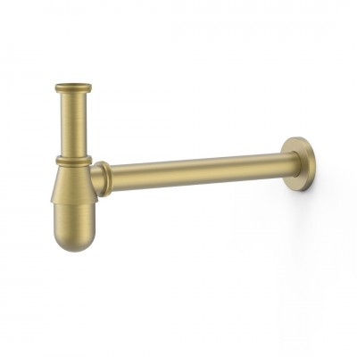 Tres syfon umywalkowy butelkowy stare złoto mat 03463430LM