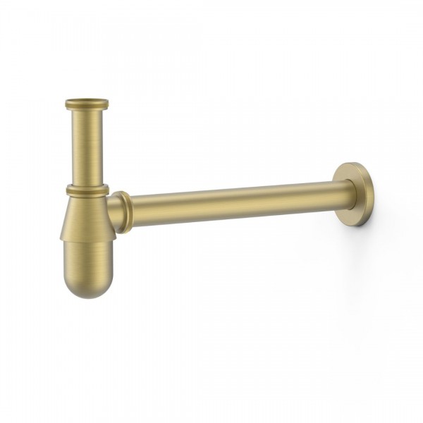 Tres syfon umywalkowy butelkowy stare złoto mat 03463430LM