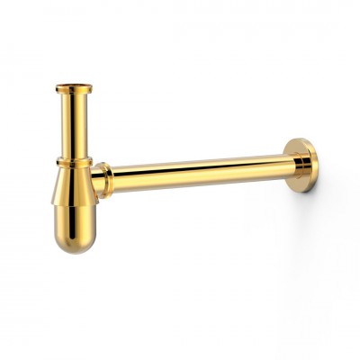 Tres syfon umywalkowy butelkowy złoty 03463430OR