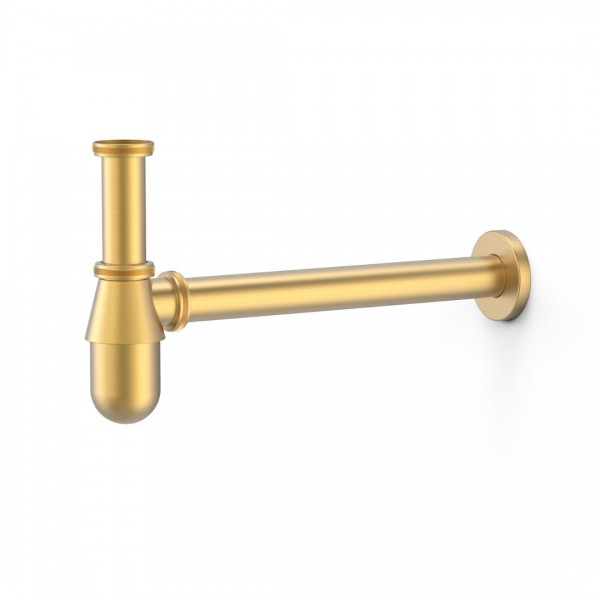 Tres syfon umywalkowy butelkowy złoty mat 03463430OM