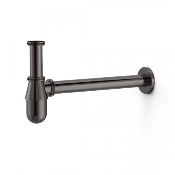 Tres syfon umywalkowy butelkowy czarny metalizowany 03463430KM