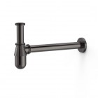 Tres syfon umywalkowy butelkowy czarny metalizowany 03463430KM