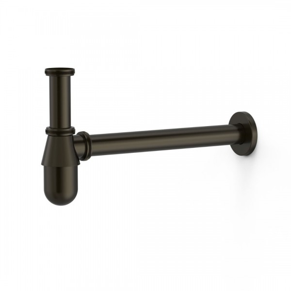 Tres syfon umywalkowy butelkowy czarny brąz 03463430KMB