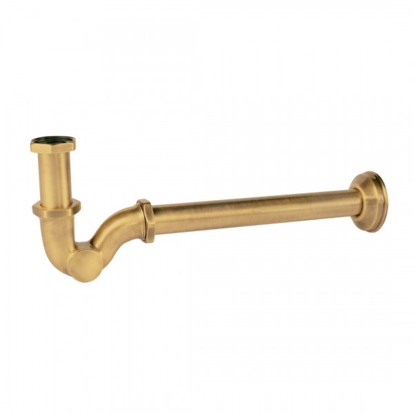 Tres syfon umywalkowy rurowy złoty mat 03463820OM