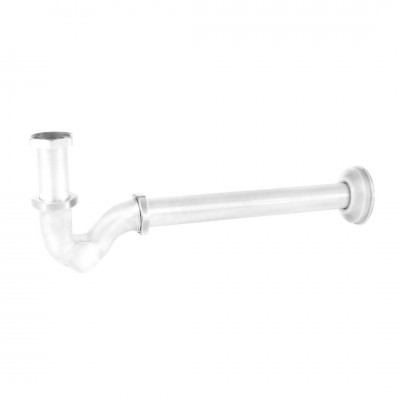 Tres syfon umywalkowy rurowy biały mat 03463820BM