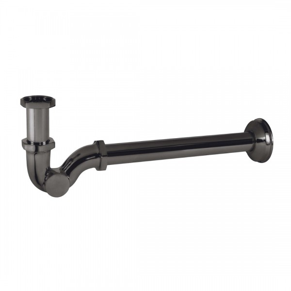 Tres syfon umywalkowy rurowy czarny metalizowany 03463820KM