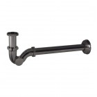 Tres syfon umywalkowy rurowy czarny metalizowany 03463820KM