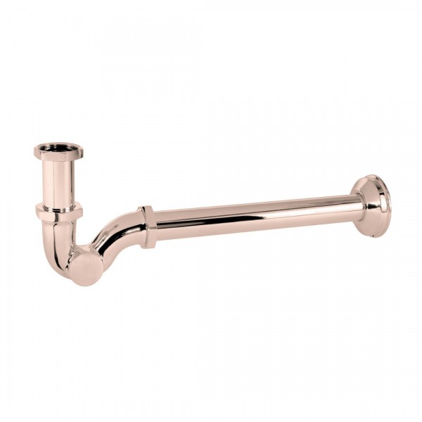 Tres syfon umywalkowy rurowy złoto różowe 03463820OP