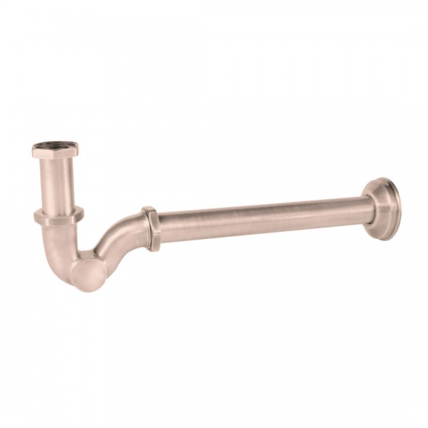 Tres syfon umywalkowy rurowy złoto różowe mat 03463820OPM