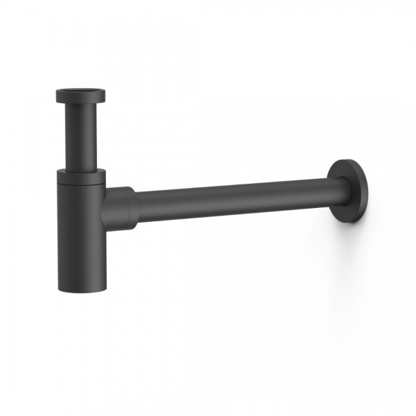 Tres syfon umywalkowy okrągły czarny mat 13463410NM