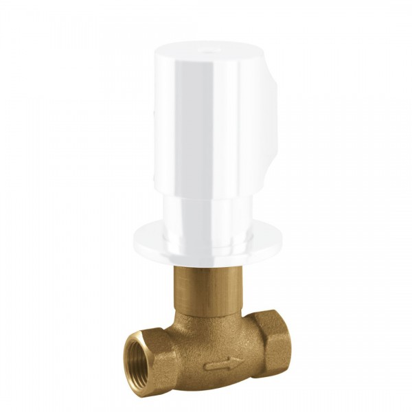 Tres zawór z gwintem 1/2 biały mat 06115501BM