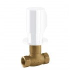 Tres zawór z gwintem 1/2 biały mat 06115501BM