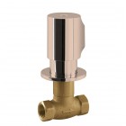 Tres zawór z gwintem 1/2 złoto różowe 06115501OP