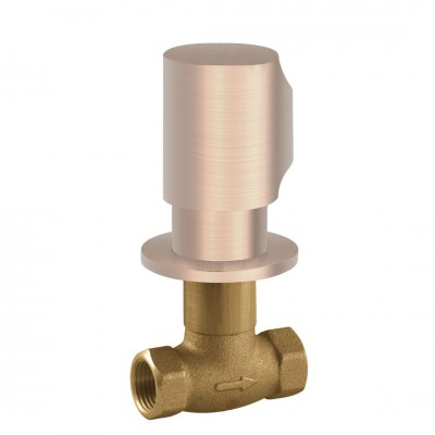 Tres zawór z gwintem 1/2 złoto różowe mat 06115501OPM