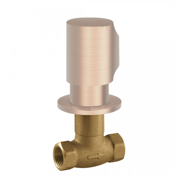 Tres zawór z gwintem 1/2 złoto różowe mat 06115501OPM