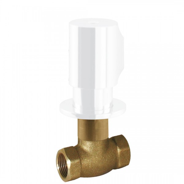 Tres zawór z gwintem 3/4 biały mat 06151101BM