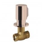 Tres zawór z gwintem 3/4 złoto różowe 06151101OP