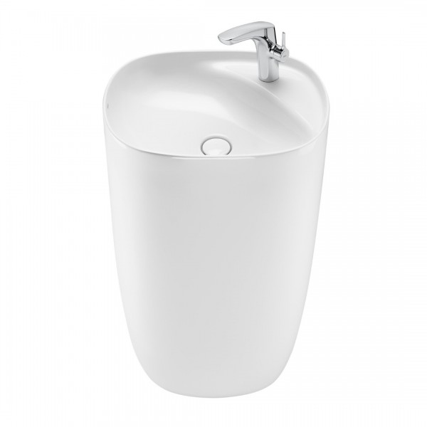 Roca Beyond umywalka wolnostojąca 50x45 cm biała Supraglaze® A3270B0S00