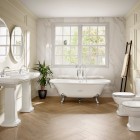 Roca Newcast Classic wanna żeliwna retro wolnostojąca 170 cm biała A233650007