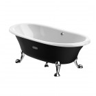 Roca Newcast Classic wanna żeliwna retro wolnostojąca 170 cm czarna A233650002