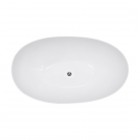 Besco Siya wanna wolnostojąca 172x100 cm biały/czarny WMD-172-SW