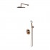 Omnires Y kompletny zestaw prysznicowy termostatyczny podtynkowy deszczownica 25 cm miedz połysk SYSYT05CP