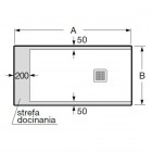 Roca Terran brodzik prostokątny kompozytowy 70x100 cm czarny AP1013E82BC01400