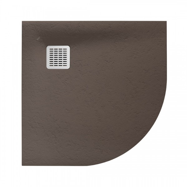 Roca Terran brodzik półokrągły kompozytowy 90x90 cm cafe AP10538438401660