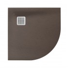 Roca Terran brodzik półokrągły kompozytowy 90x90 cm cafe AP10538438401660