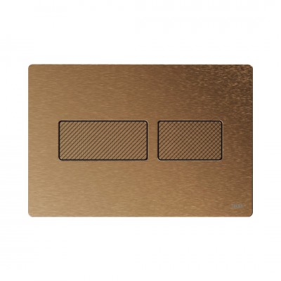 Tece Solid przycisk spłukujący do WC brąz szczotkowany 9240435