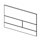 Tece Square przycisk spłukujący do WC szkło białe satynowe 9240824