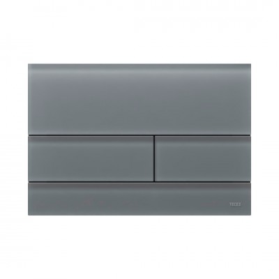 Tece Square przycisk spłukujący do WC szkło szare satynowe 9240826