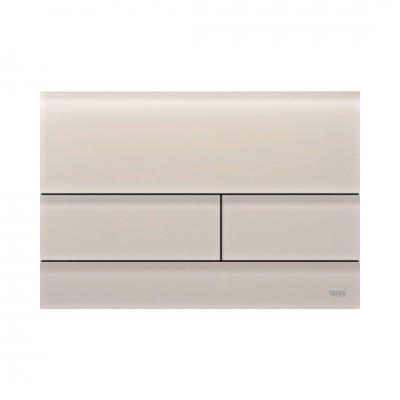 Tece Square przycisk spłukujący do WC szkło piaskowy beż satynowe 9240827