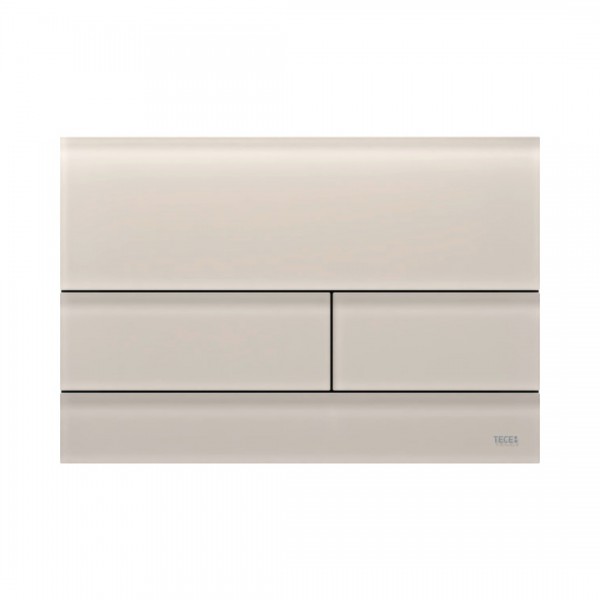 Tece Square przycisk spłukujący do WC szkło piaskowy beż satynowe 9240827