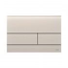 Tece Square przycisk spłukujący do WC szkło piaskowy beż satynowe 9240827