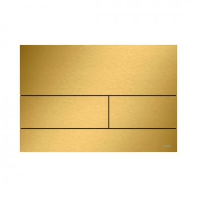 Tece Square II przycisk spłukujący do WC złoty optyczny szczotkowany 9240847
