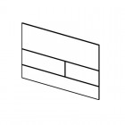 Tece Square II przycisk spłukujący do WC czarny chrom szczotkowany 9240836