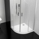 Roca Aeron brodzik półokrągły kompozytowy 90x90 cm biały A276280100