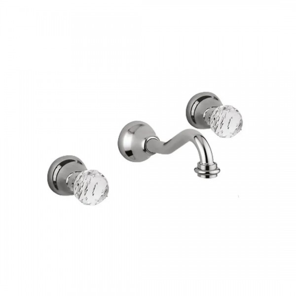 Giulini Giovanni Odessa bateria umywalkowa podtynkowa stare złoto - uchwyty przezroczyste Swarovski 3923/SBR